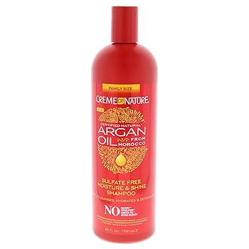 CREME OF NATURE ARGAN OIL  SHAMPOO SULFATE FREE FAMILY SIZE 20OZ